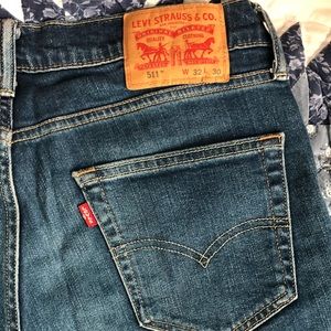 Levi's 511 slim blue jeans 32x30